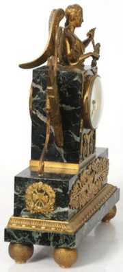 3 Pc. French Figural Mantle Clock Set