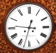 Inlaid Rosewood Bakers Clock