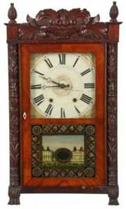 Charles Kirke Half Column Mantle Clock