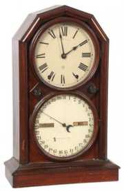 Seth Thomas Double Dial Clock