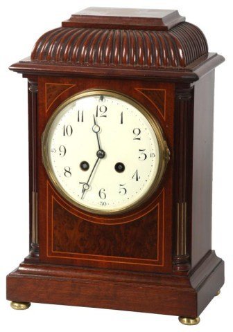English Mahogany Shelf Clock