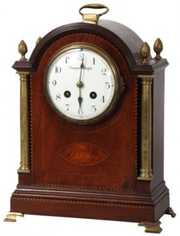 English Mahogany Shelf Clock
