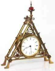 3 Pc. Bruce Talbert Gothic Clock Set