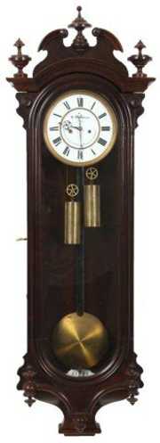 Walnut 2 Weight Vienna Regulator Clock