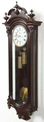 Walnut 2 Weight Vienna Regulator Clock