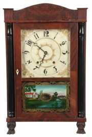 Eli Terry Column & Splat Mantle Clock