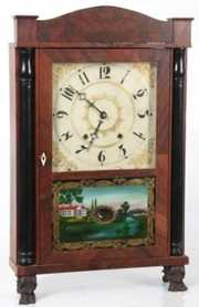 Eli Terry Column & Splat Mantle Clock