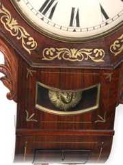 English Fusee Rosewood Wall Clock