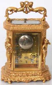 Japy Freres Figural Carriage Clock