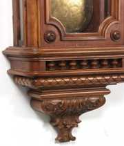 Baroque Carved Walnut Vienna Regulator