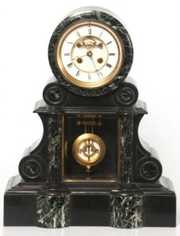 Large French Marble Mantle Clock