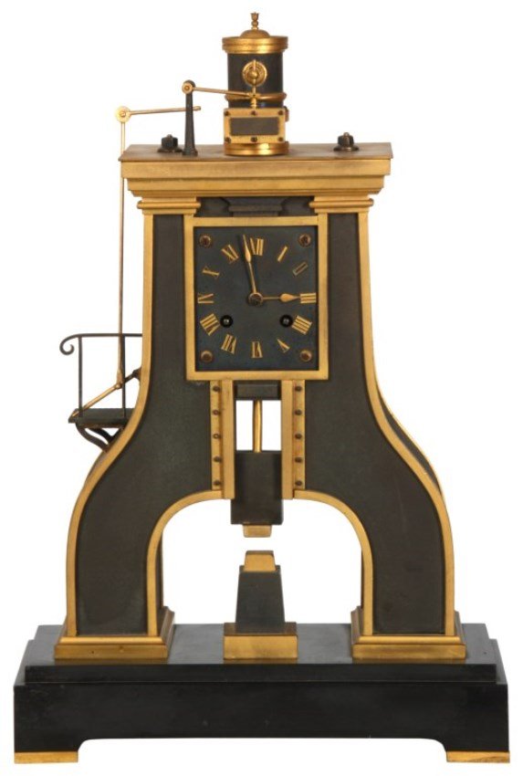 French Industrial Steam Hammer Clock