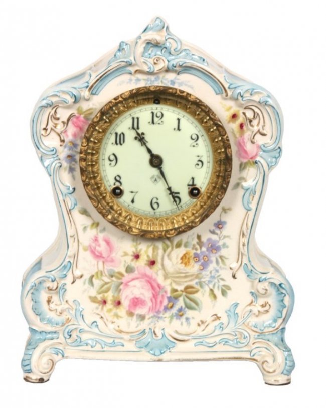 Ansonia & Royal Bonn China Clock