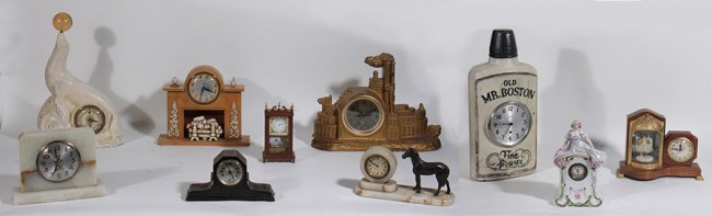 10 NOVELTY CLOCKS MR. BOSTON TELECHRON