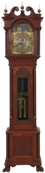 Oak Walter Durfee Grandfather Clock