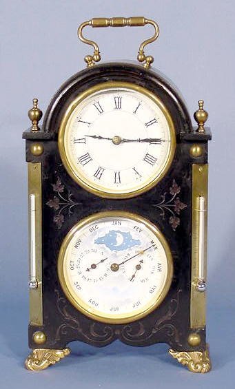 French Mantle Clock with Astrological Dial