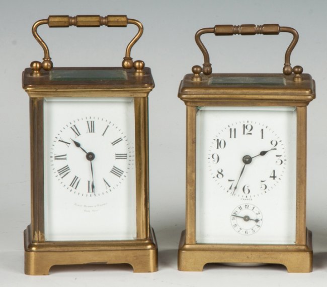 Two Brass Carriage Clocks