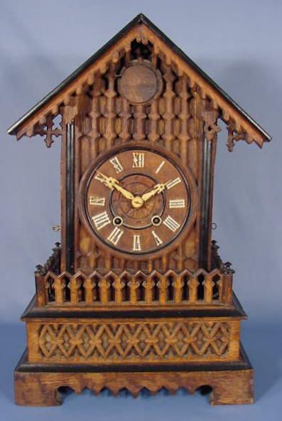 256A Oak Shelf Model Cuckoo Clock NR