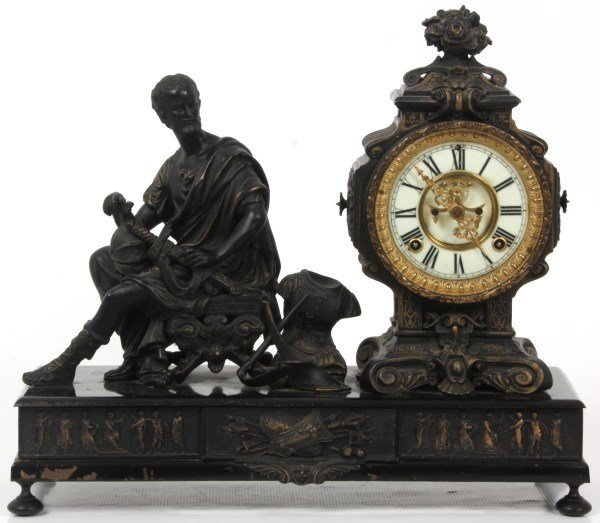 Ansonia Figural Mantle Clock Â Cincinnatus