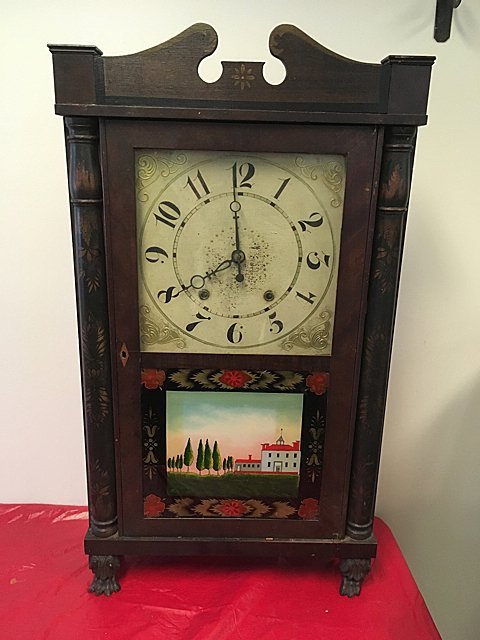 Eli Terry & Son Column and Splat Shelf Clock