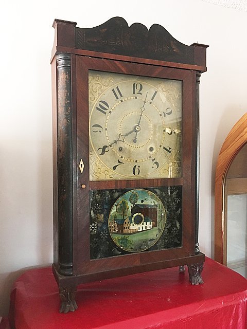 Eli Terry, Jr. Column and Splat Shelf Clock