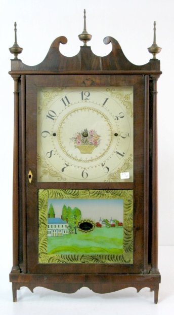 Norris North Pillar & Scroll Mantle Clock