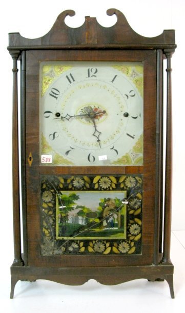 Norris North Pillar & Scroll Mantle Clock