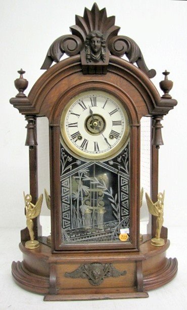 Ansonia Triumph Walnut Mantle Clock