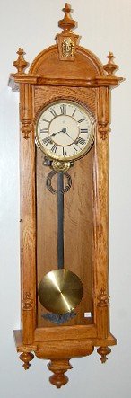 Oak Ansonia Capitol Wall Clock