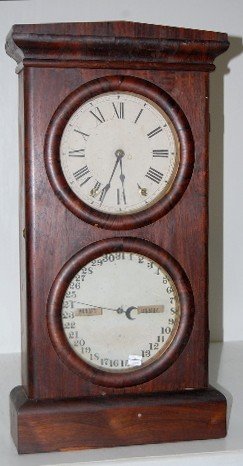 Seth Thomas Double Dial Calendar Clock