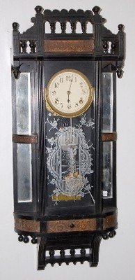 Ansonia “Reflector” Hanging Mirror Clock