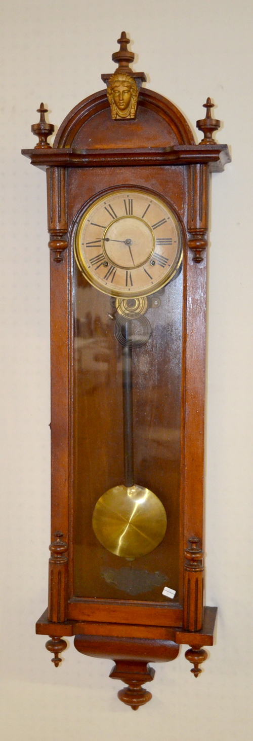 Antique Ansonia “Capitol” Wall Regulator Clock