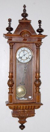 Austrian Carved RA Regulator Clock
