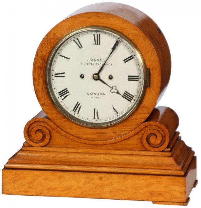 Dent London Oak Mantle Clock