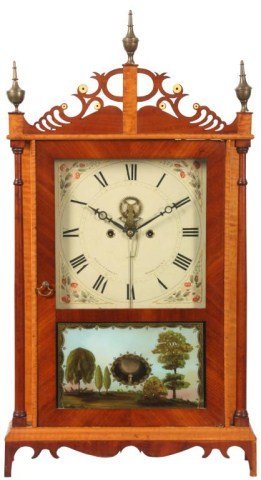 Dudley Fasoldt Pillar & Scroll Mantle Clock