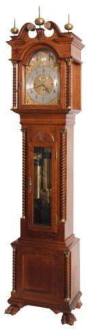 Walter Durfee Oak Grandfather Clock