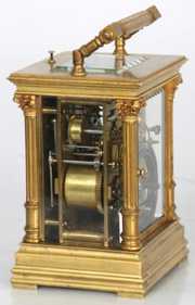 Quarter Hour Repeater Brass Carriage Clock
