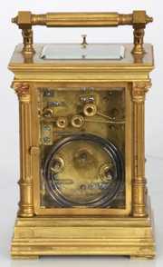 Quarter Hour Repeater Brass Carriage Clock