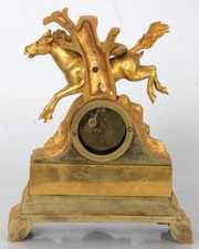 French Dore Bronze Figural Mantle Clock