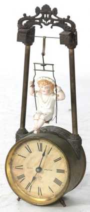 Ansonia Swing No.1 Bobbing Doll Clock