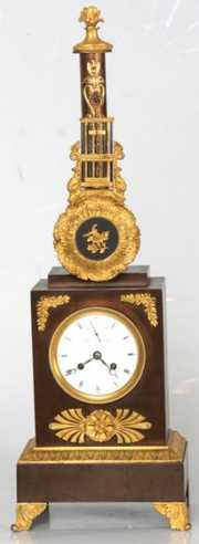 French Clock with Top Mounted Pendulum