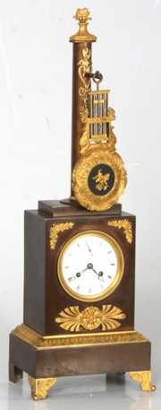 French Clock with Top Mounted Pendulum