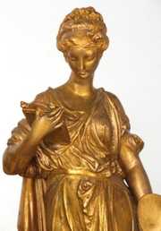 Ph. Mourey Figural Mantle Clock