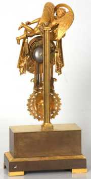 French Dore Bronze Mantle Clock