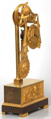 French Dore Bronze Mantle Clock