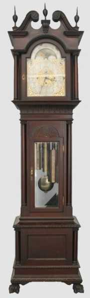 9 Tube Mahogany Grandfather Clock