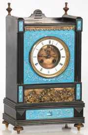 Marble & Porcelain Mantle Clock