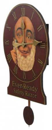 Ever-Ready Razor Advertising Clock