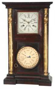 Welch Double Dial Calendar Clock