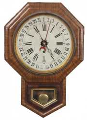 Welch No. 1 Drop Octagon Calendar Clock